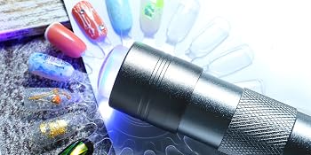 LED Flashlight, Small Glow Flashlights with 12 LED Lights, Portable Light Nail Dryer for Nail Gel