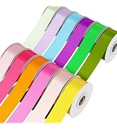 Laviria 12 Colors 261.6 Yards Ribbon, 1 Inch Satin Ribbon for Crafts Gift Wrapping Flower Bouquet...