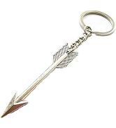 Pxiryanlow Silver Bow and Arrow Key chain Arrow Keyring Boho Keychain Archer Gift Crossbow Bow Je...