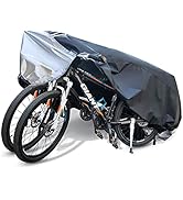 SEAZEN Bike Cover Outdoor Storage, Waterproof Bicycle Covers Rain Sun UV Dust Wind Proof with Loc...