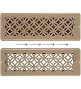 Floor Vent Covers, Floor Register 4x14, 2 Pack Adjustable Decorative Vent Covers for Home Floor, ...