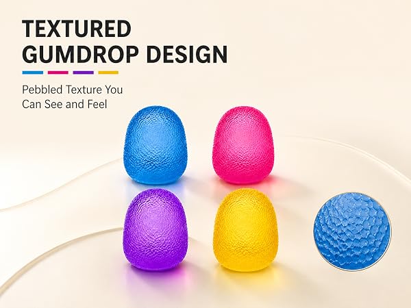 TEXTURED GUMDROP DESIGN