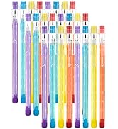 Enday Stackable Pencils in Dazzling, Translucent Multi Point Push Fun Pencils with Matching Erase...
