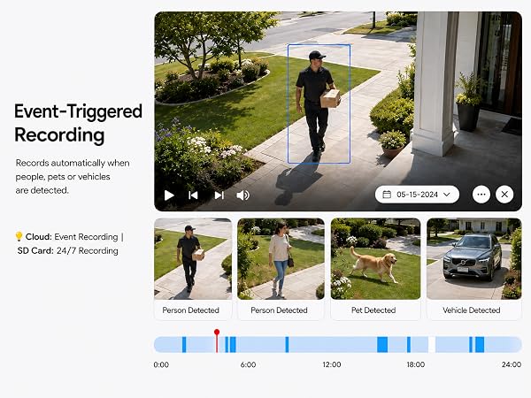 smart AI lighting camera