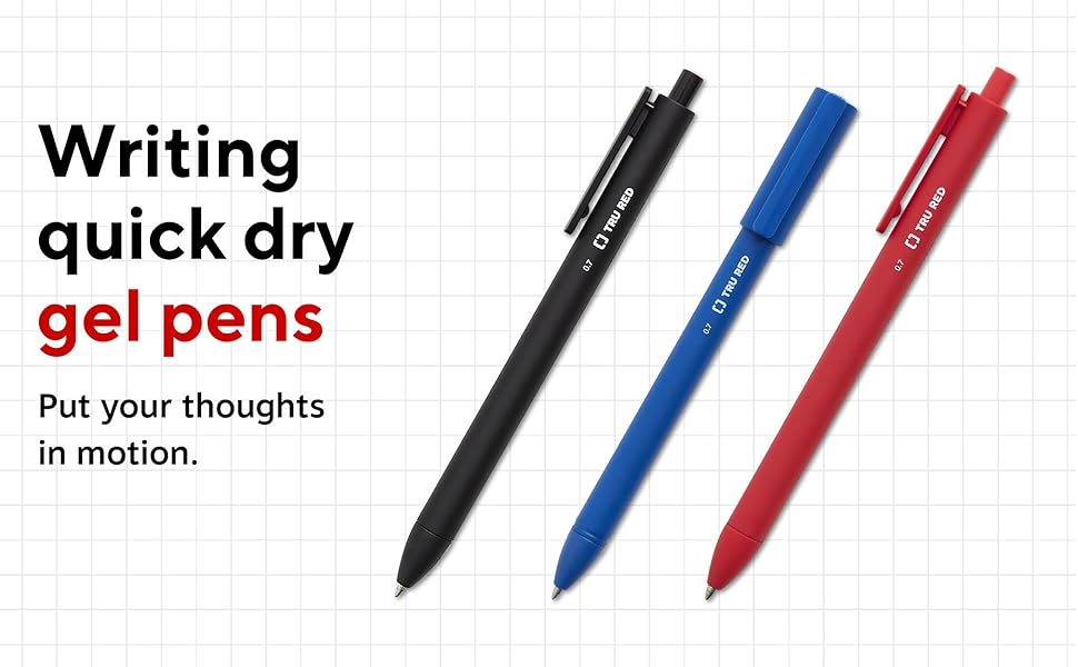 writing quick dry gel pens
