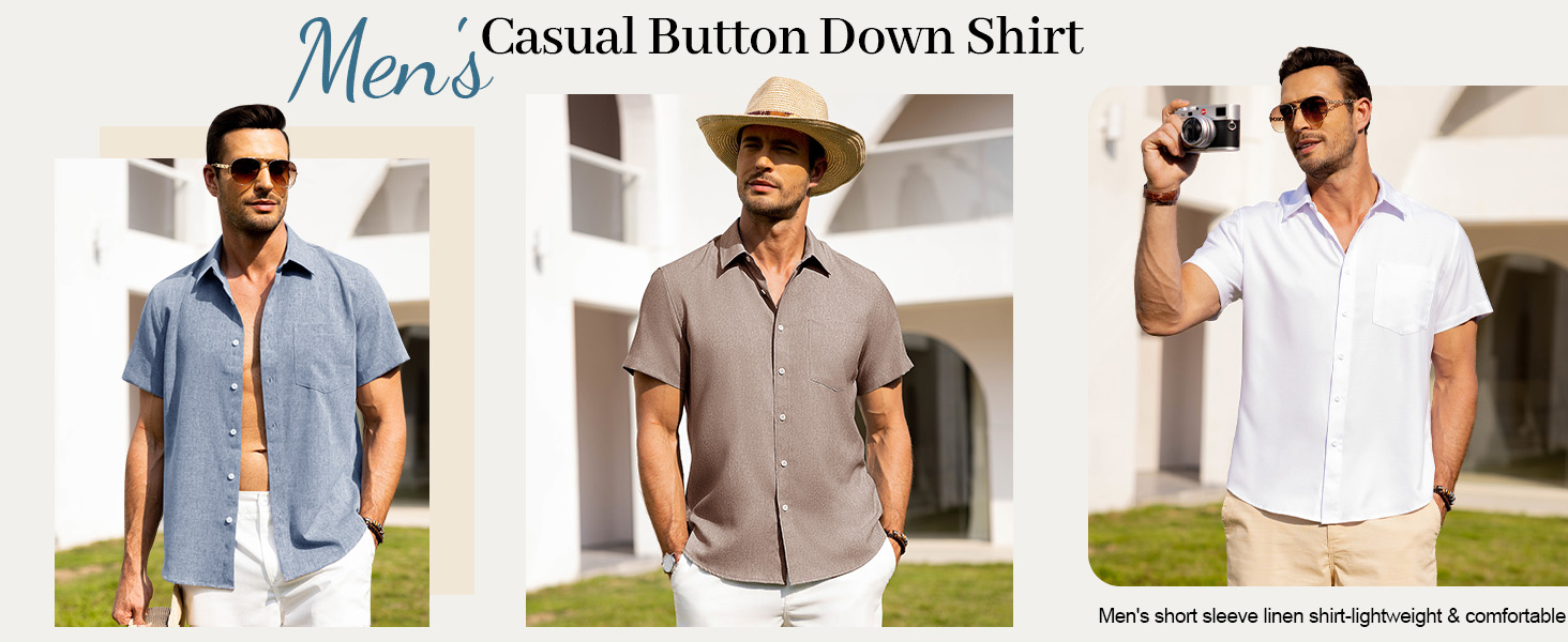 men's casual button down shirts