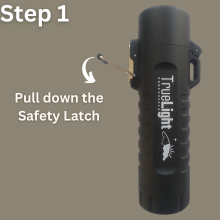 Waterproof lighter instruction step one