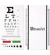 Ultrassist Snellen Eye Chart, Pocket Size Eye Testing Chart 6 Feet 3.9x7.3 inch for Visual Acuity...