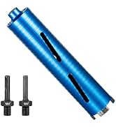 SALI Diamond Core Drill Bits 2" Diameter 10"/254mm Drilling Depth 5/8-11" Thread Core Bit Turbo L...