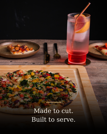 bult for parties stove top cutting board fruit