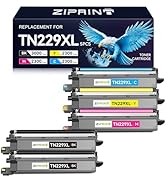 TN229XL TN229 Toner 5 Pack Compatible Replacement for Brother TN229 TN229XL Toner Cartridges for ...