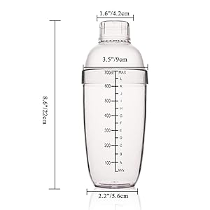 plastic liquor bottles