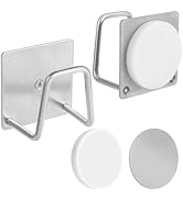 Everlling Magnetic Sponge Holder for Kitchen Sink,1 Pcs Strong Magnetic Stainless Steel Rack Stan...