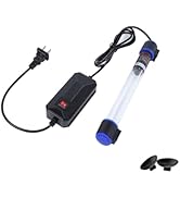 11W UVC Aquarium Light for Fish Tank and Pond – Quartz Tube Waterproof UV Lamp, Water Clarifier f...