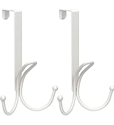 FYY Over The Door Hooks - 2 Pack Door Hangers with Sponge Pad Prevent Scratches Heavy Duty Organi...