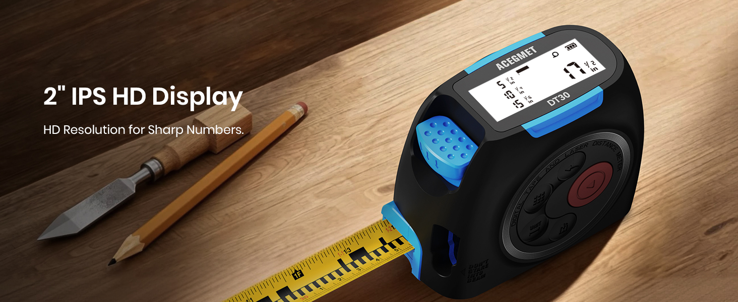 2"IPS HD Display HD Resolution for Sharp Numbers.