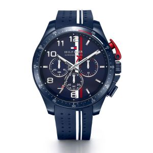 Race-inspired and bold, the Tommy Hilfiger men's watch combines sport with iconic style.