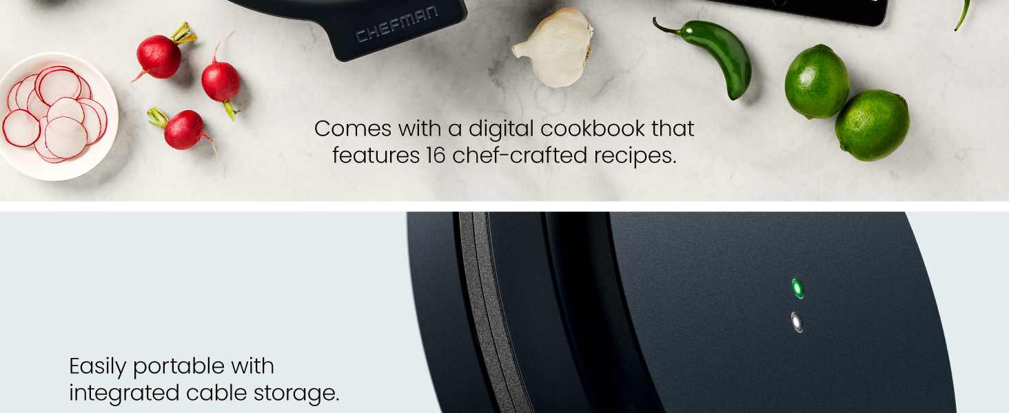 Comes with the digital cookbook