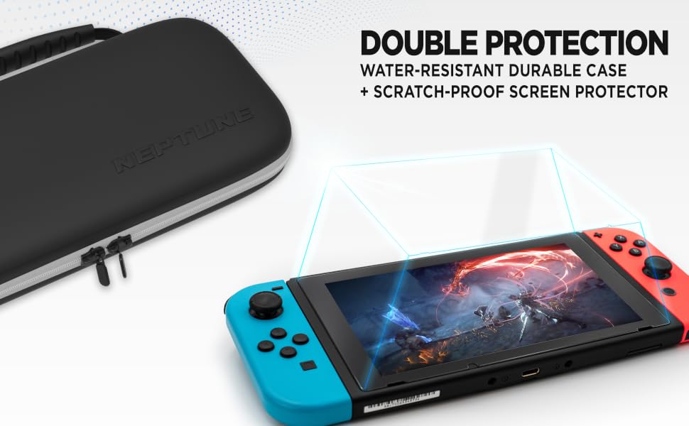 switch case nintendo OLED carrying hand bag travel friendly gaming experience on the go gamer remote
