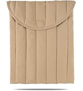 Linpr Puffy Laptop Sleeve 15-16 Inch Streak-Beige, Protective Carrying Case for Men and Women, Cu...
