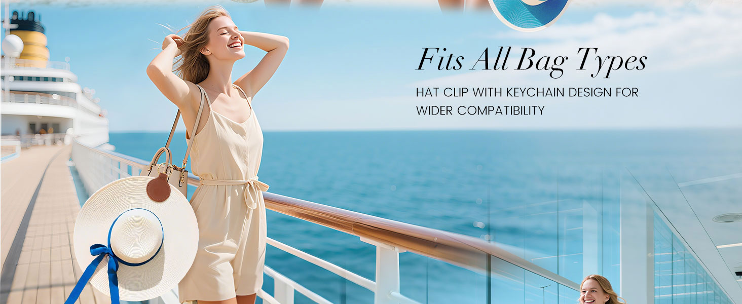 Niveaya Magnetic Hat Clip for Travel on Bag