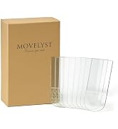 MOVELYST 60 Pieces Refill Strips for Clear Small Wire Toggle Hooks - No Tools Adhesive Replacemen...