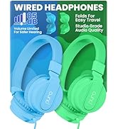 Puro Sound Labs Wired Headphones for Kids - Volume-Limiting, Adjustable Mic & Compatible with Sma...