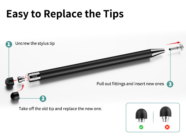 Easy to replace tips