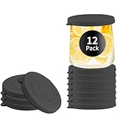 VOLCANOES CLUB Oui Yogurt Jar Lids Silicone | Covers Fit For 5 Oz Oui Yogurt Glass Jars | Perfect...