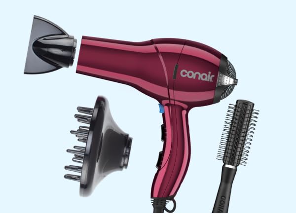 Hair dryer with components