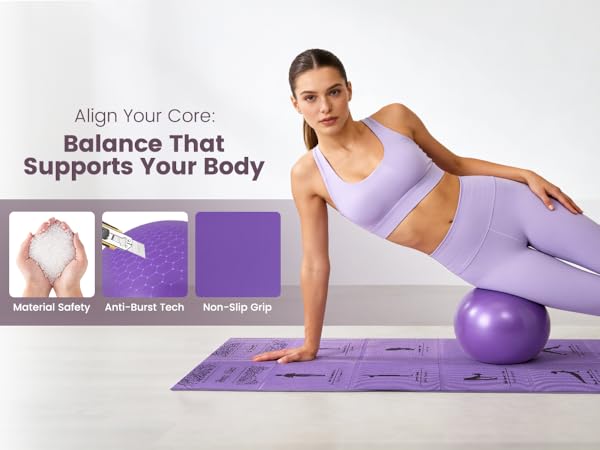 Mini Exercise Ball: Strengthen your core and improve balance with this versatile fitness ball.