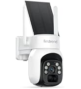 firstrend Solar Security Cameras Outdoor, Solar Powered Security Cameras Wireless Outdoor for Hom...