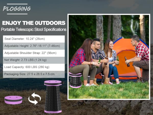 collapsible stool,portable chair,folding stools for adults portable,camping stool