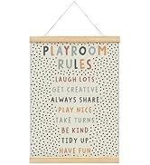 foedor Playroom Wall Decor Canvas Hanging Banner,Playroom Sign for Kids Room Playroom Nursery Hom...