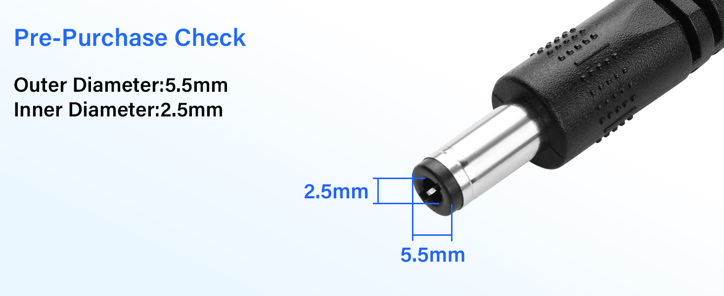 USB to DC 5525 Power Cord