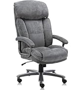 CLATINA Big and Tall Executive Office Chair, Extra Wide Seat, 800 LBS Capacity Heavy Duty Ergonom...