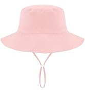 Doitory Sun Hat for Kids,Bucket Hats Boys Girls,Summer Beach Fishing Safari Hat,with UPF 50+ Sun ...