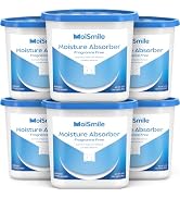 Large Moisture Absorber Buckets, 6 Pack, 14 oz Each, Fragrance Free | 14 oz Net Fill Per Bucket; ...