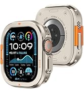 Amizee Metal Case Compatible with Apple Watch Ultra 2/Ultra 49mm with Back Cover, Rugged Protecti...