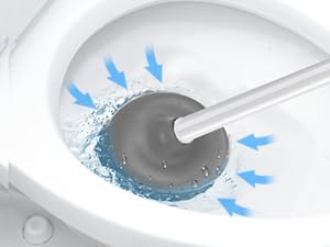 Toilet plunger and brush set