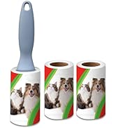 Vantaly Pet Hair Lint Rollers, 3 Pack, 90 Sheets Each– Reusable Sticky Roller for Pet Hair, Cat &...