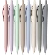 Bribobo 8-Pack Retractable Ballpoint Pens, Smooth Writing, Black Ink, Comfortable Grip, Ideal for...
