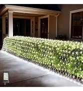 LitHome 21FT x 5FT Christmas Net Lights Outdoor Mesh Lights, 360 LED Cool White Christmas Net Lig...