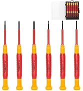 HAUTMEC 6PCS Small Precision Screwdriver Set 1000V Mini Insulated Screwdriver Set with VDE Certif...
