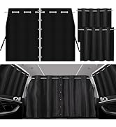 XCBYT Car Window Shades - Set of 3 Car Window Covers Privacy Sun Shades 1 Divider Curtains & 2 Si...