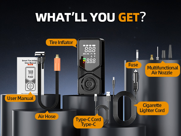 Tire Inflator Portable Air Compressor