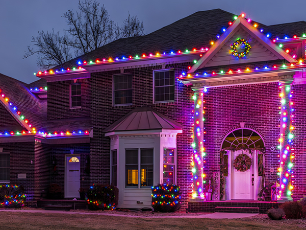christmas lights for pillar