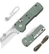 OKNIFE Otacle U1 Folding Utility Knife, Quick Change Box Cutter with Rail Lock, EDC Razor Knife w...