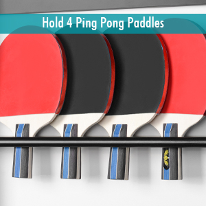 Hold 4 Ping Pong Paddles