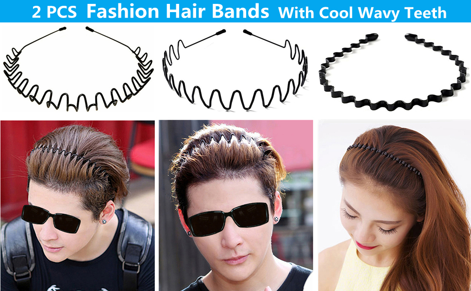 2 PCS Metal Hair Bands